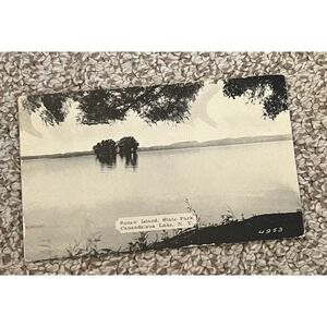 Postcard- Squaw Island State Park Canandaigua Lake NY Posted 1942